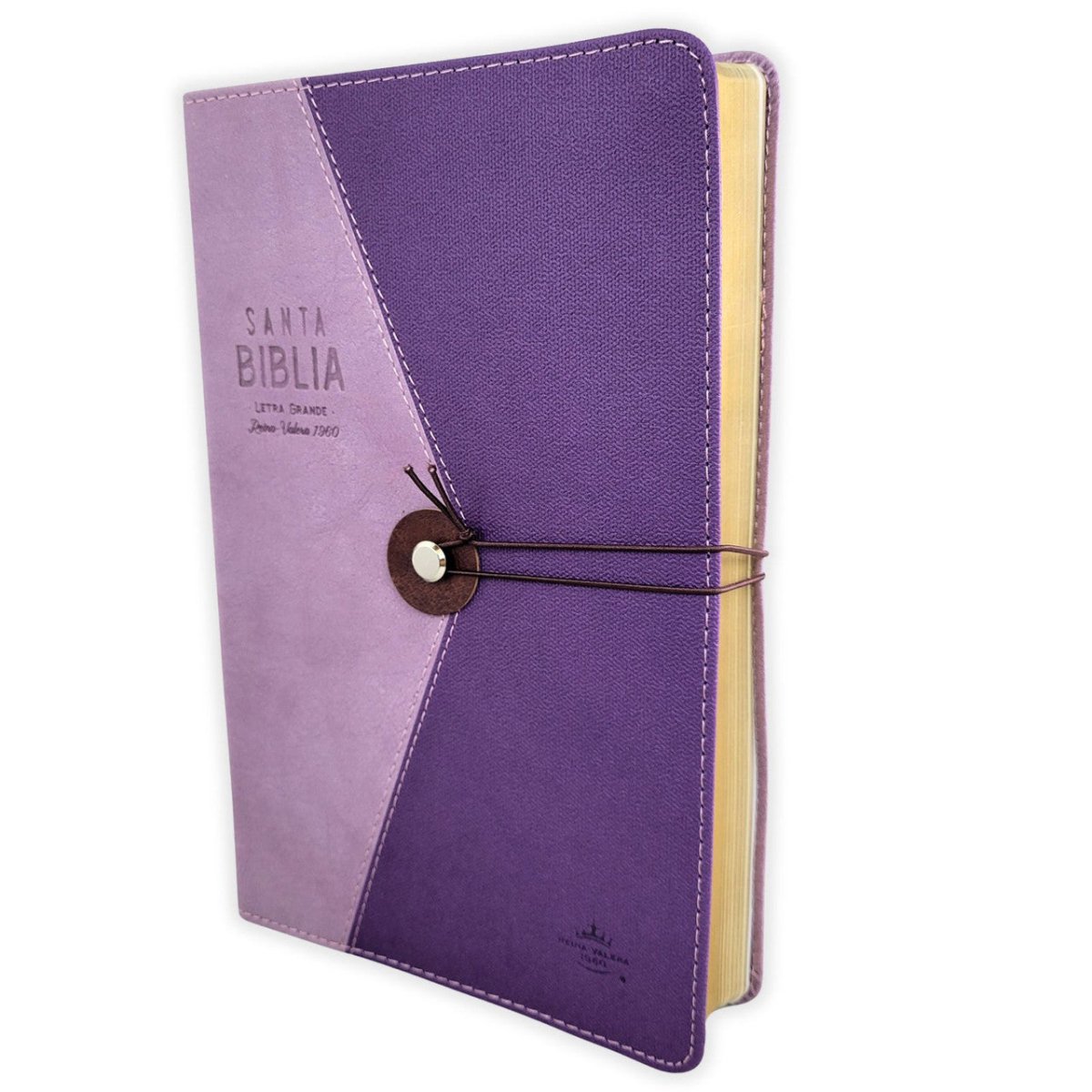 Biblia Reina Valera 1960 Vintage – Con Concordancia – Letra 11 pts – 14x21 cm – Tapa PU – Lila