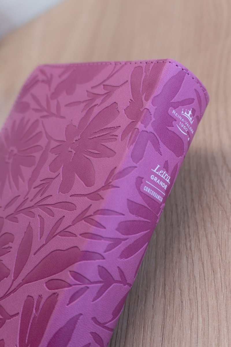 Biblia Reina Valera 1960 – 035 – Con Concordancia – Letra 12 pts – 11x16 cm – Rosa/Fucsia