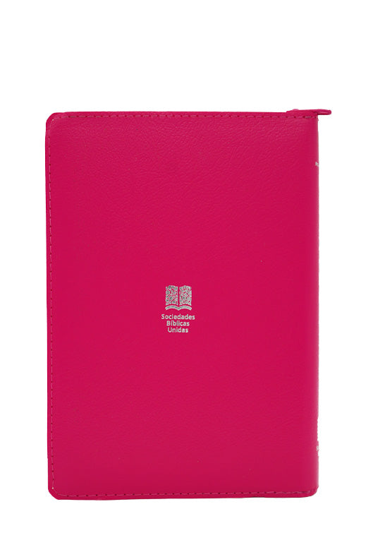 Biblia Reina Valera 1960 Letra 12p PJR cierre índice Covertex Rosa