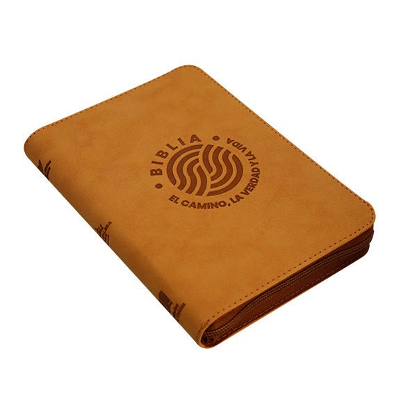 Biblia Reina Valera 1960 – 066 – Letra 12 pts Grande  – 13,5x21 cm – Palabras de Jesús en Rojo – Tapa PU – El Camino, la Verdad y la Vida – Marron