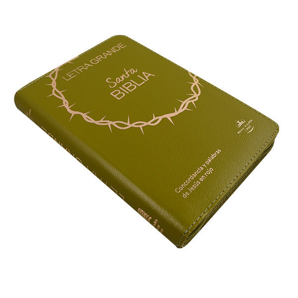 Biblia Reina Valera 1960 Letra 11p PJR cierre índice Covertex Verde