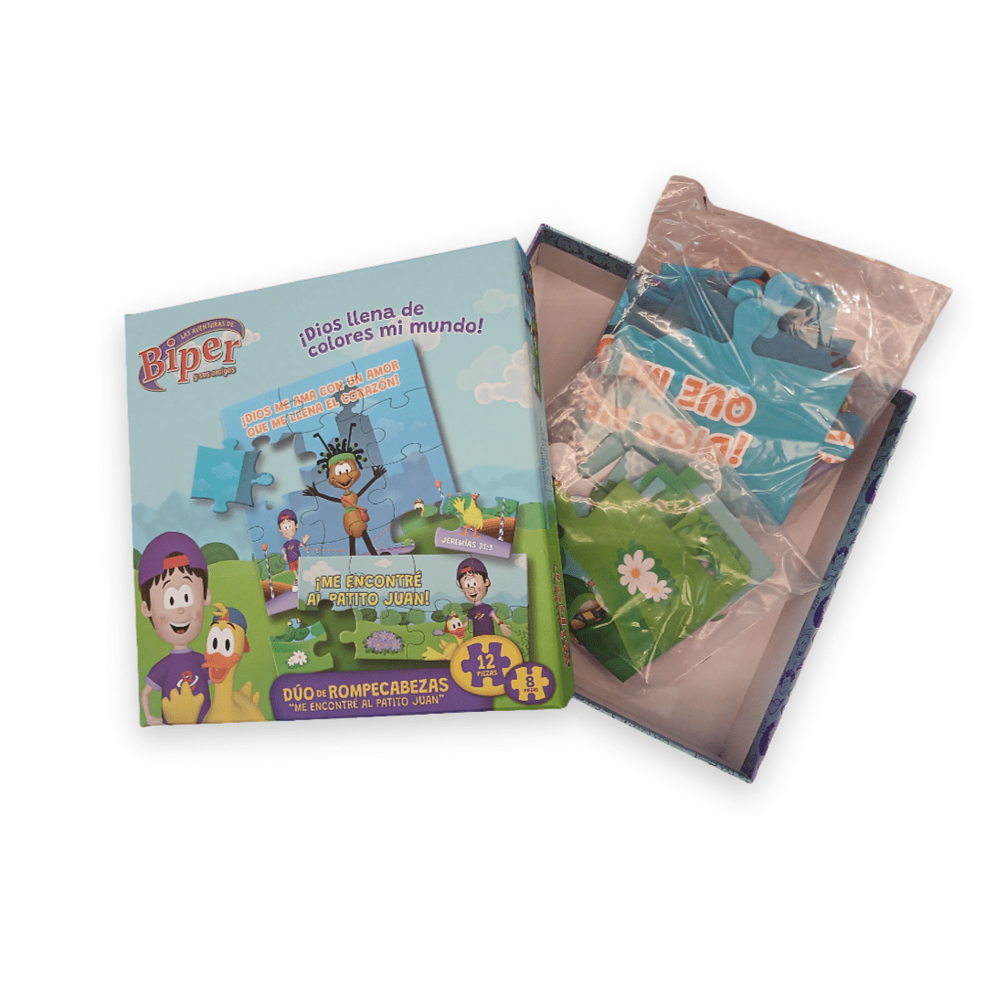 Dúo de Rompecabezas Infantil “Me Encontré al Patito Juan” – Biper