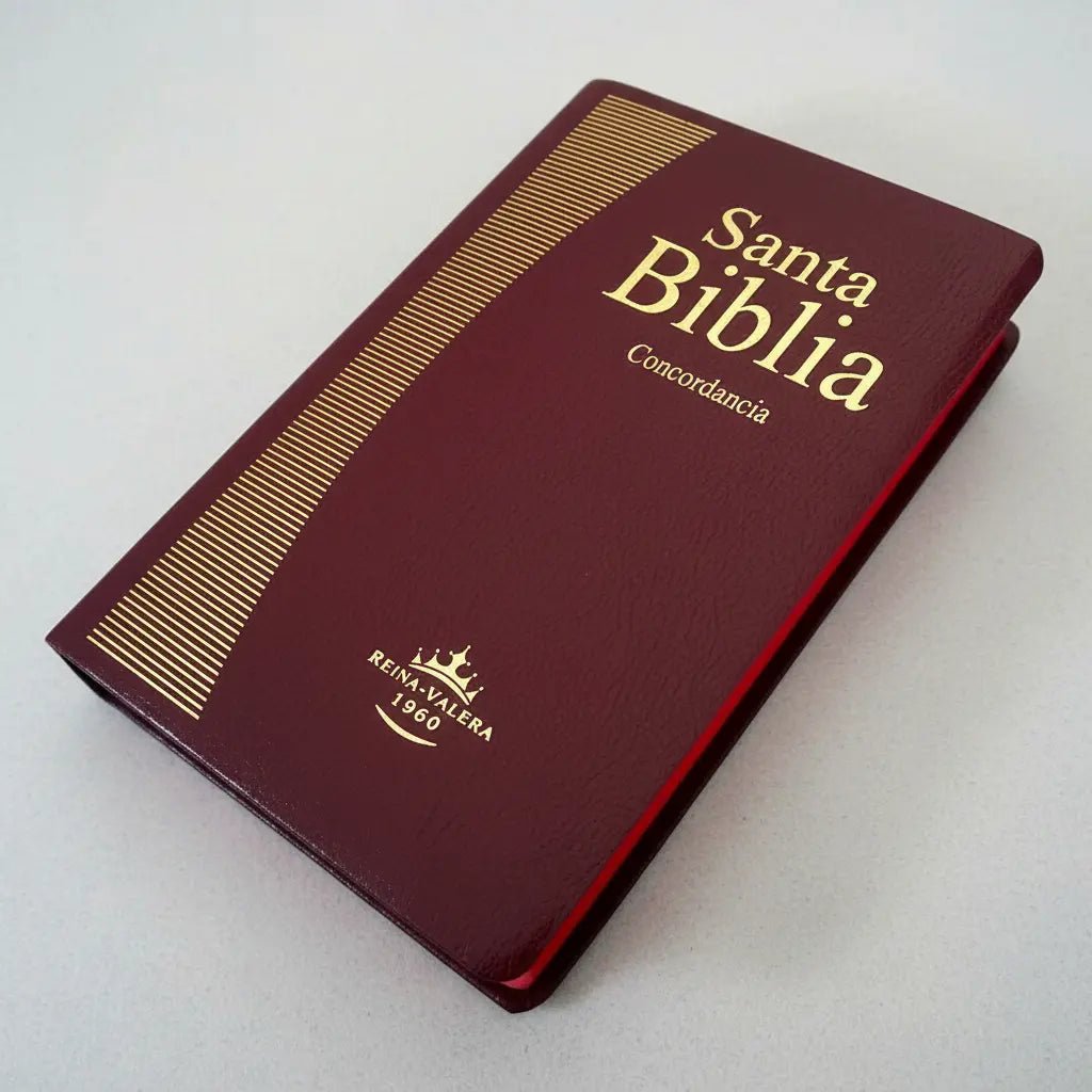 Biblia Reina Valera 1960 letra Estandar Concordancia simil piel Eco Bordo