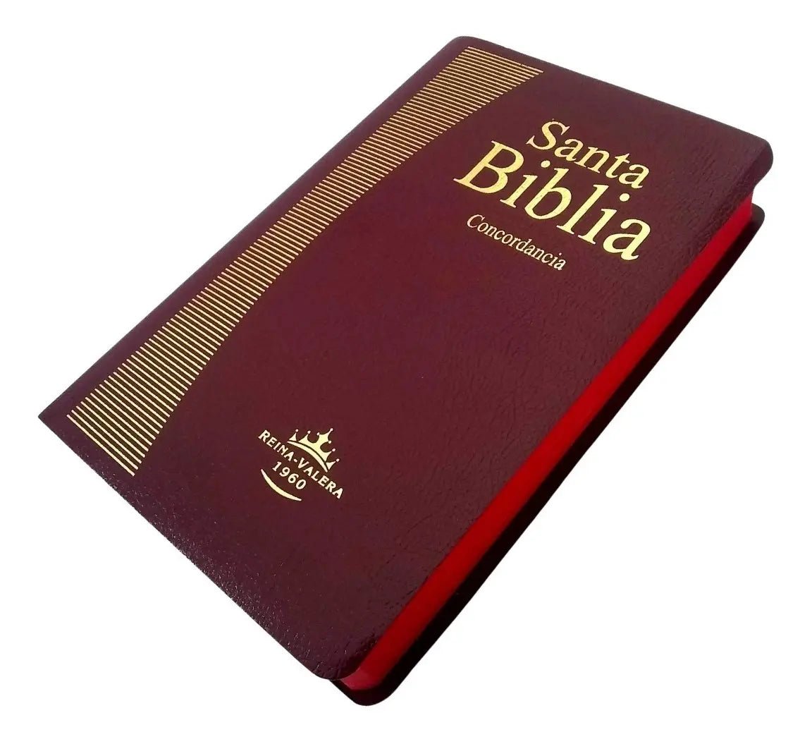 Biblia Reina Valera 1960 letra Estandar Concordancia simil piel Eco Bordo