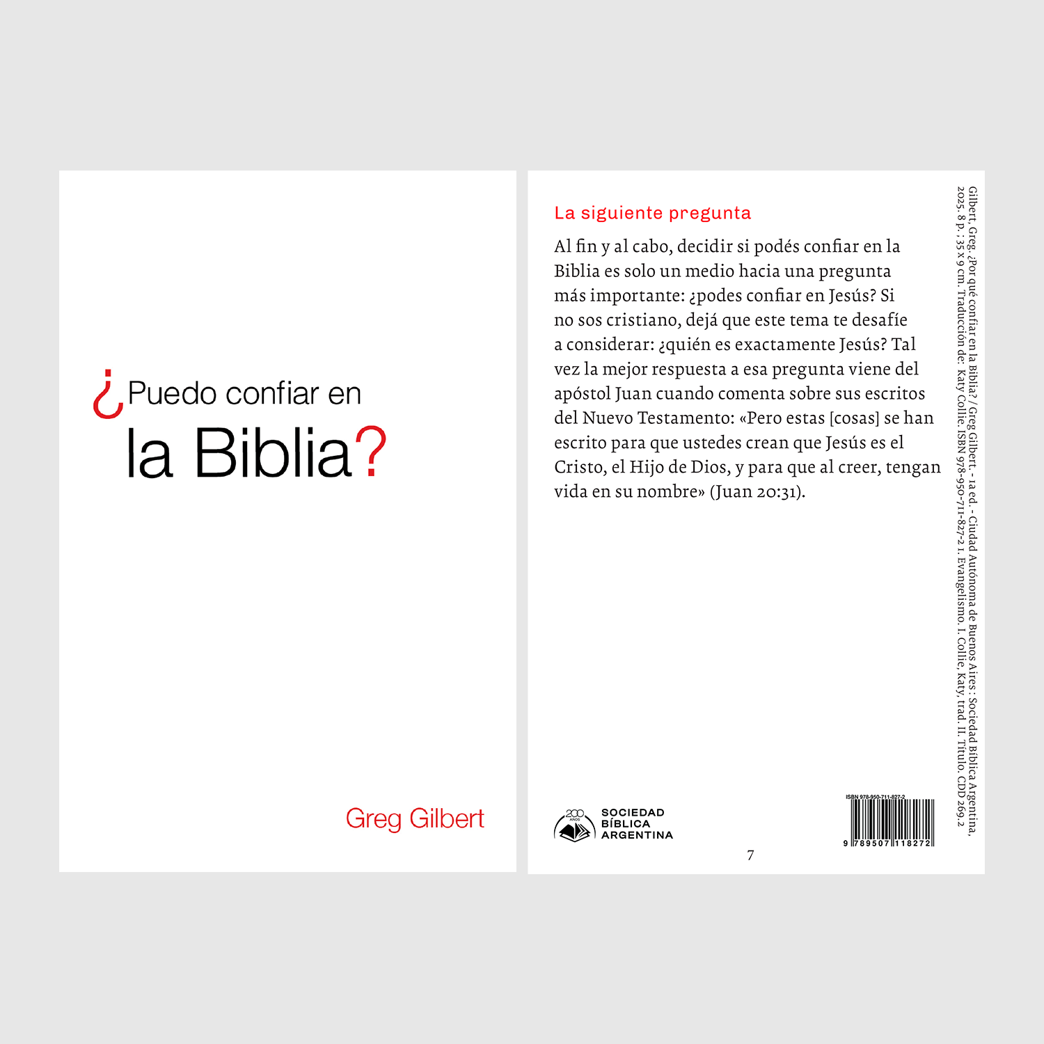 ¿Por qué confiar en la Biblia? (Pack 100 un.)