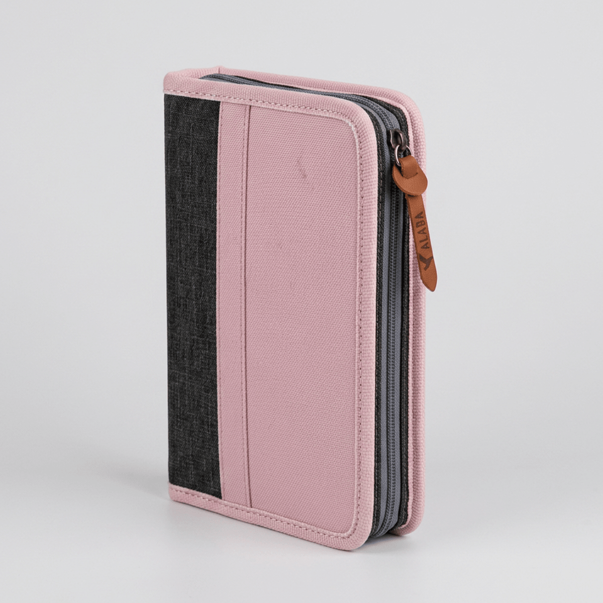 Funda para Biblia Tamaño Grande - Dos Tonos Gris/Rosa