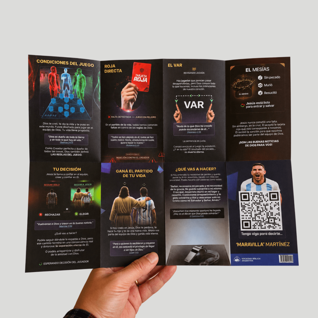 Fixture Mundial 2026 – Póster evangelístico desplegable (PACK x300)