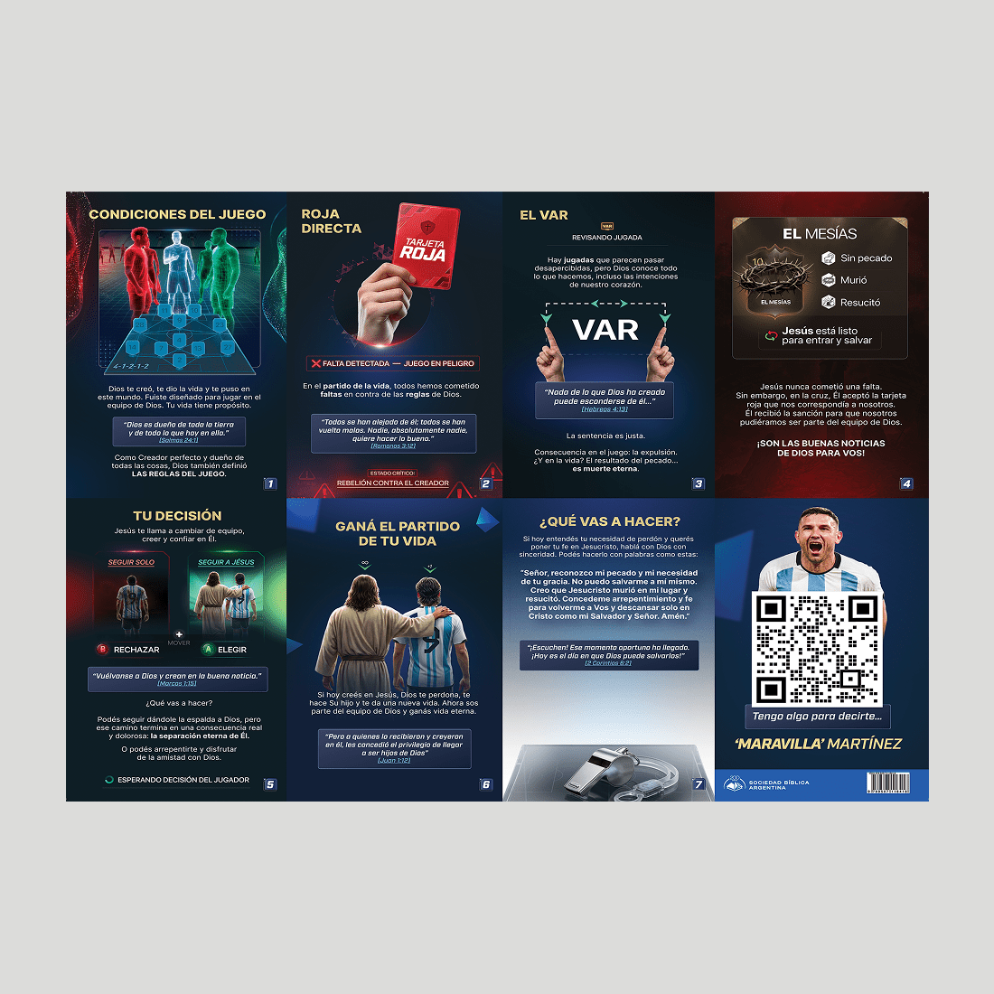 Fixture Mundial 2026 – Póster evangelístico desplegable (PACK x300)