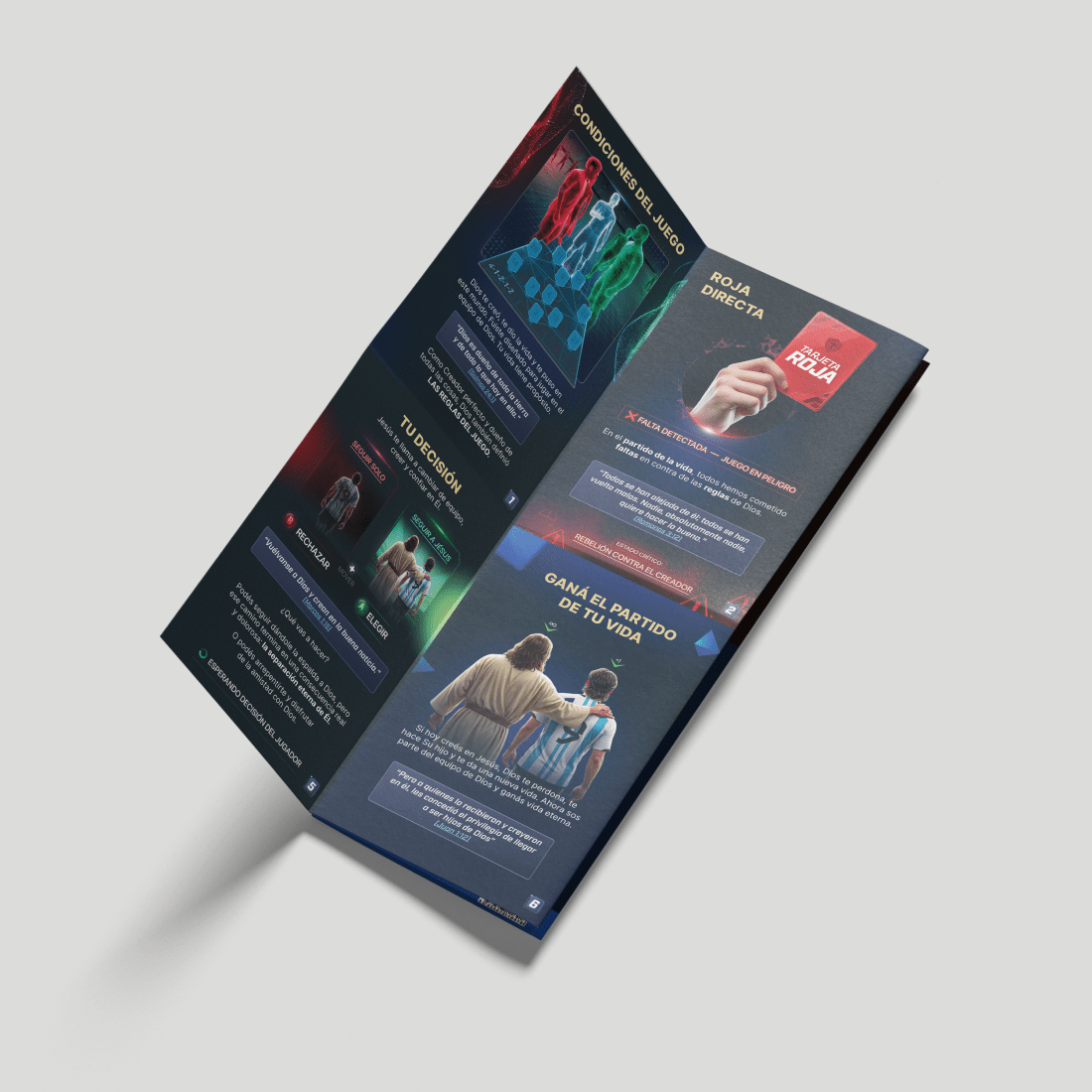 Fixture Mundial 2026 – Póster evangelístico desplegable (PACK x50)