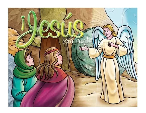 Porción Biblica Para Niños Jesús Está Vivo Para Colorear