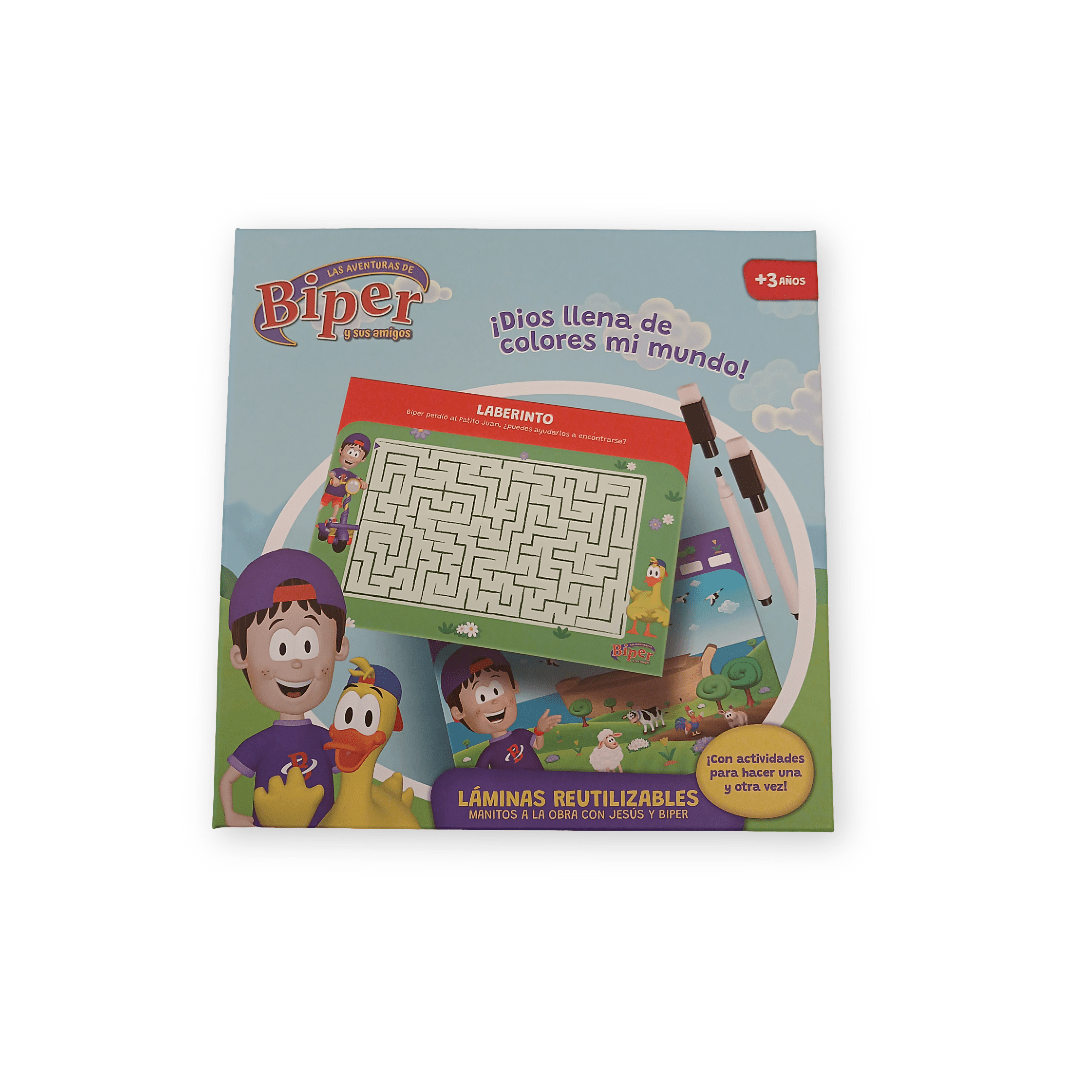 Láminas Reutilizables “Manitos a la Obra con Jesús” – Biper