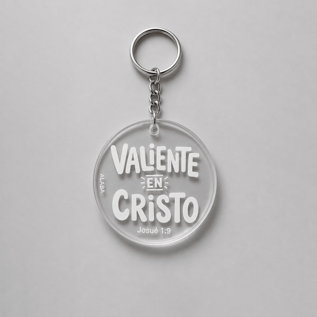 Llavero Circular - Valiente en Cristo