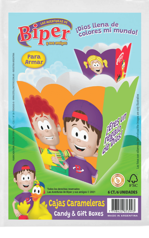 Pack caja Pochoclera - Biper