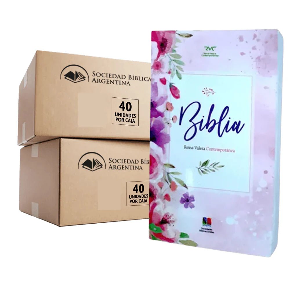 Biblia Reina Valera Contemporánea economica Flores - Misionera 1M