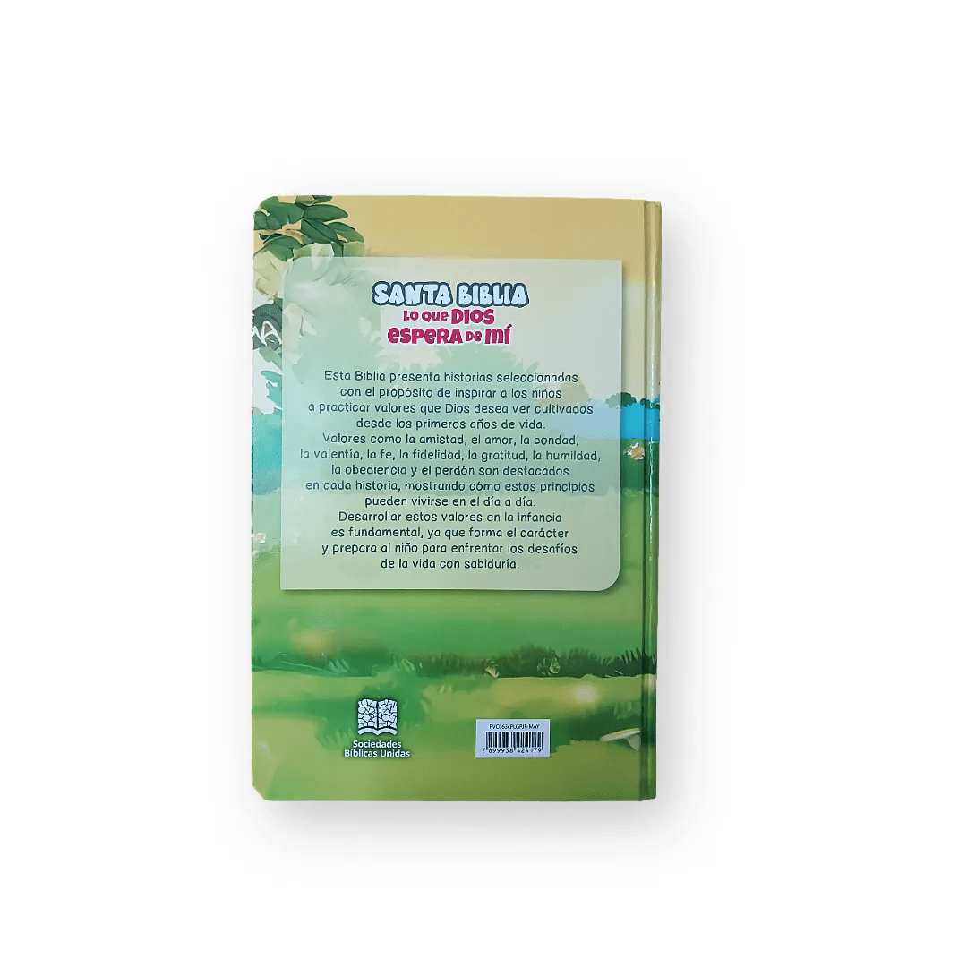 Biblia Infantil RVC · Letra Grande · Ilustrada · Canto pintado · Lo que Dios espera de mí