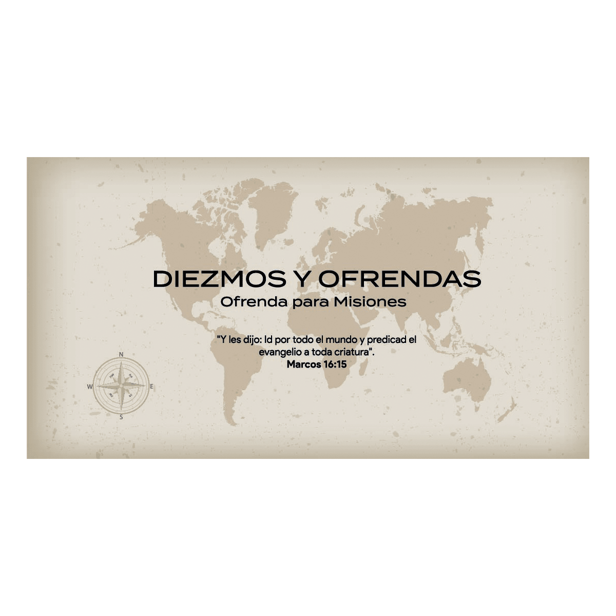 Sobre de Diezmos y Ofrendas - Misiones - Pack 100u