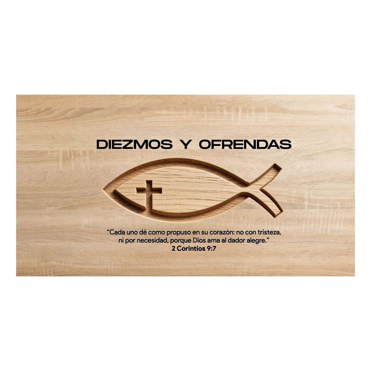 Sobre de Diezmos y Ofrendas - Pescado - Pack 100u