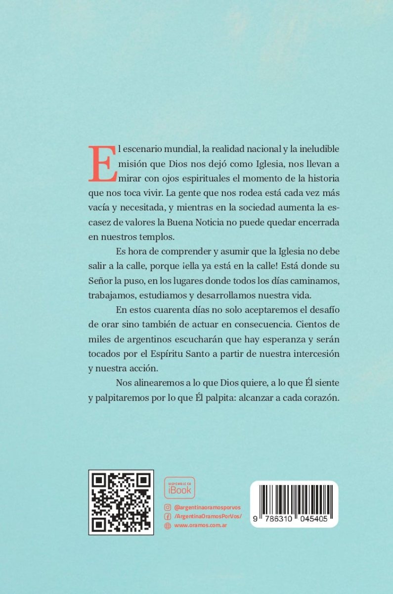 A Cada Corazón - Pack 120 unidades - Devocional de 40 días - Argentina Oramos Por Vos 2025