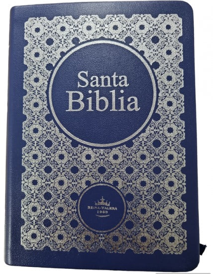 Biblia Reina Valera 1960 Letra Estandar Concordancia Tapa Vinil Azul