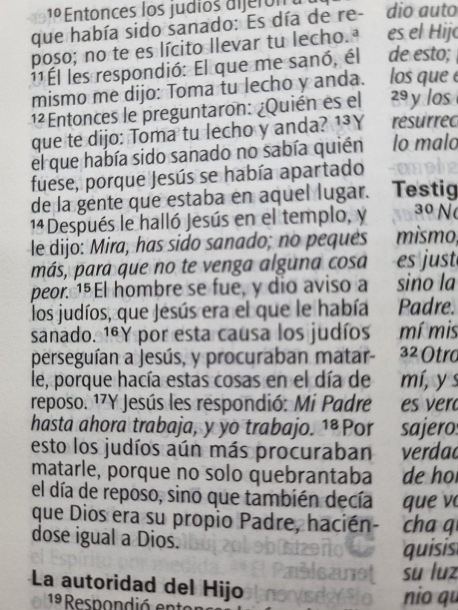 Biblia Reina Valera 1960 Letra Grande Concordancia Tapa Dura Palabras de Jesús en Cursiva
