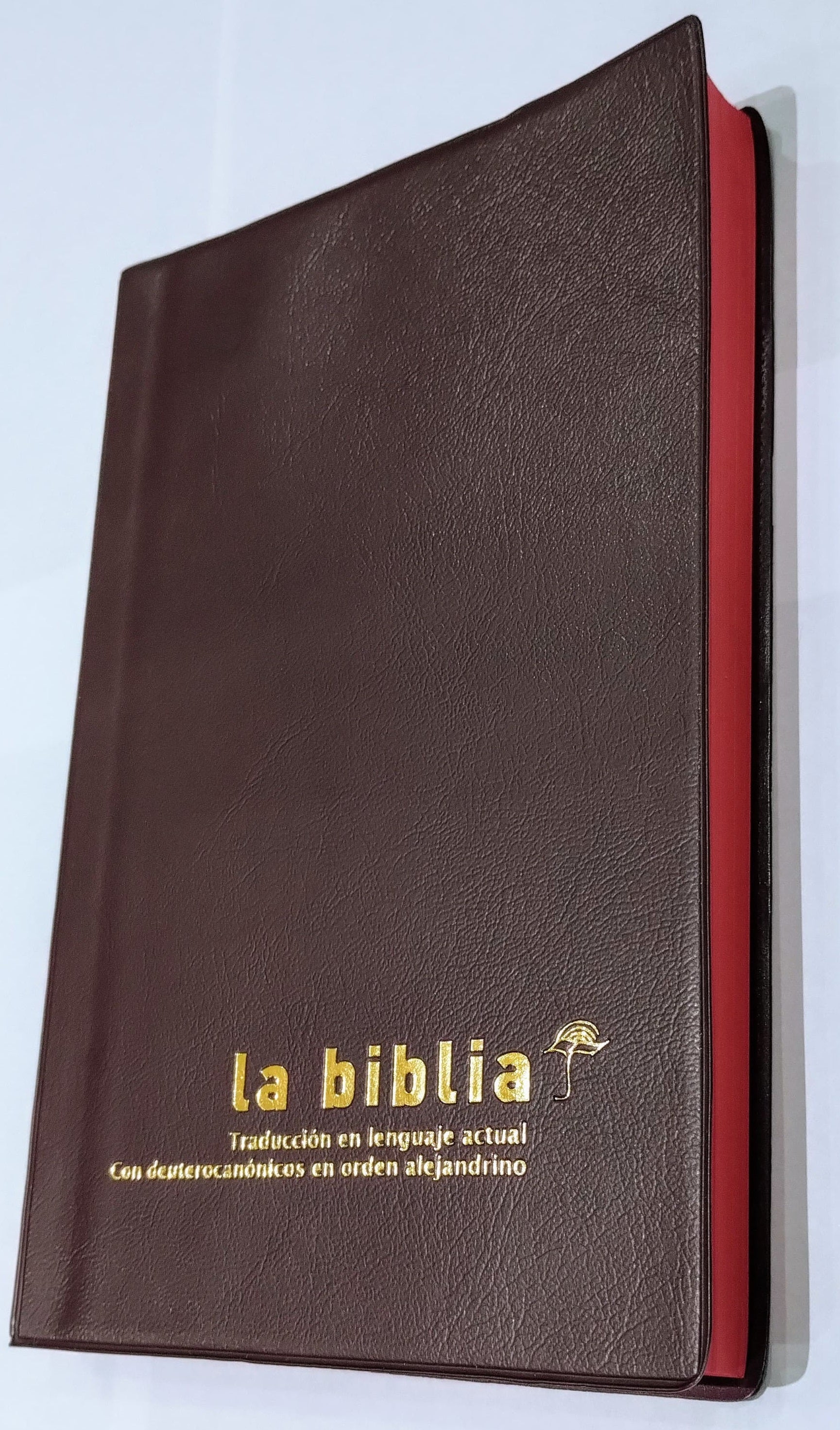 Biblia Traducción Lenguaje Actual con Deuterocanónicos Tapa Vinil Bordo