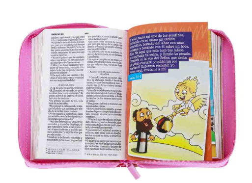 Biblia Mi Gran Viaje 045 RVR60 Imitación piel con cierre Rosa