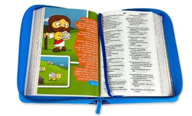 Biblia Mi Gran Viaje 045 RVR60 Imitación piel con cierre Azul