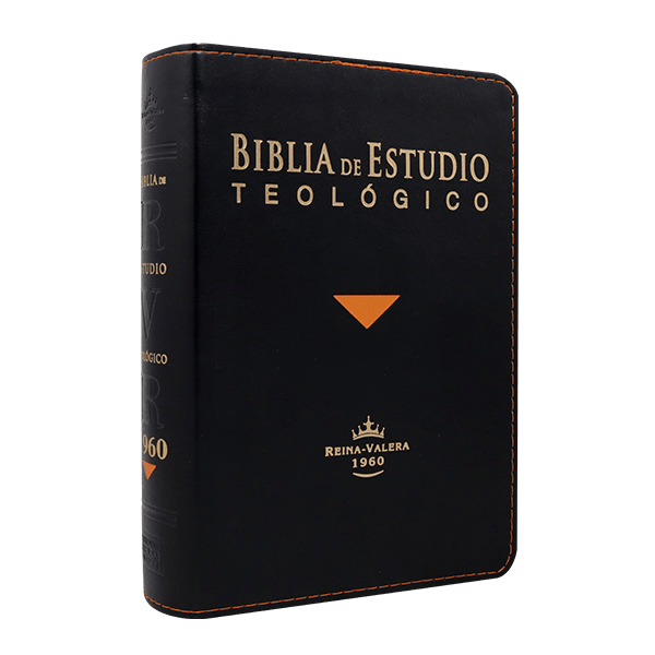 Biblia de Estudio Teológico Reina Valera 1960 Indice Concordancia Negro Tamaño Personal 14 x 21 cm