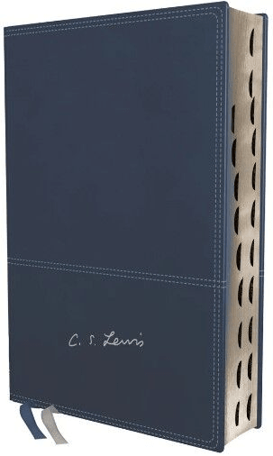 Biblia Reina Valera Revisada 1977 Reflexiones De C. S. Lewis Azul Marino Con Índice
