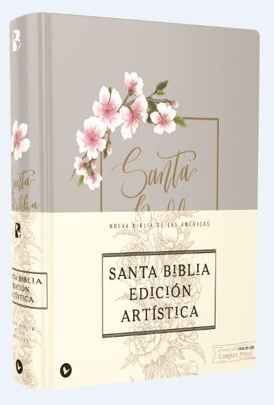 Nueva Biblia de las Américas Edición Artística Tapa Dura/Tela Arte Con Bordes Dorados Palabras De Jesús En Rojo