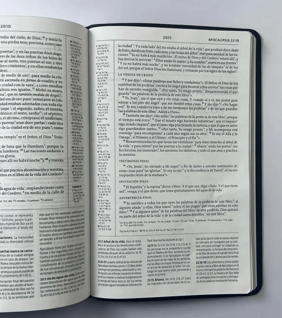 La Biblia De Estudio De La Reforma Nueva Biblia de las Americas Edicion Condensada Simil Piel Carbón