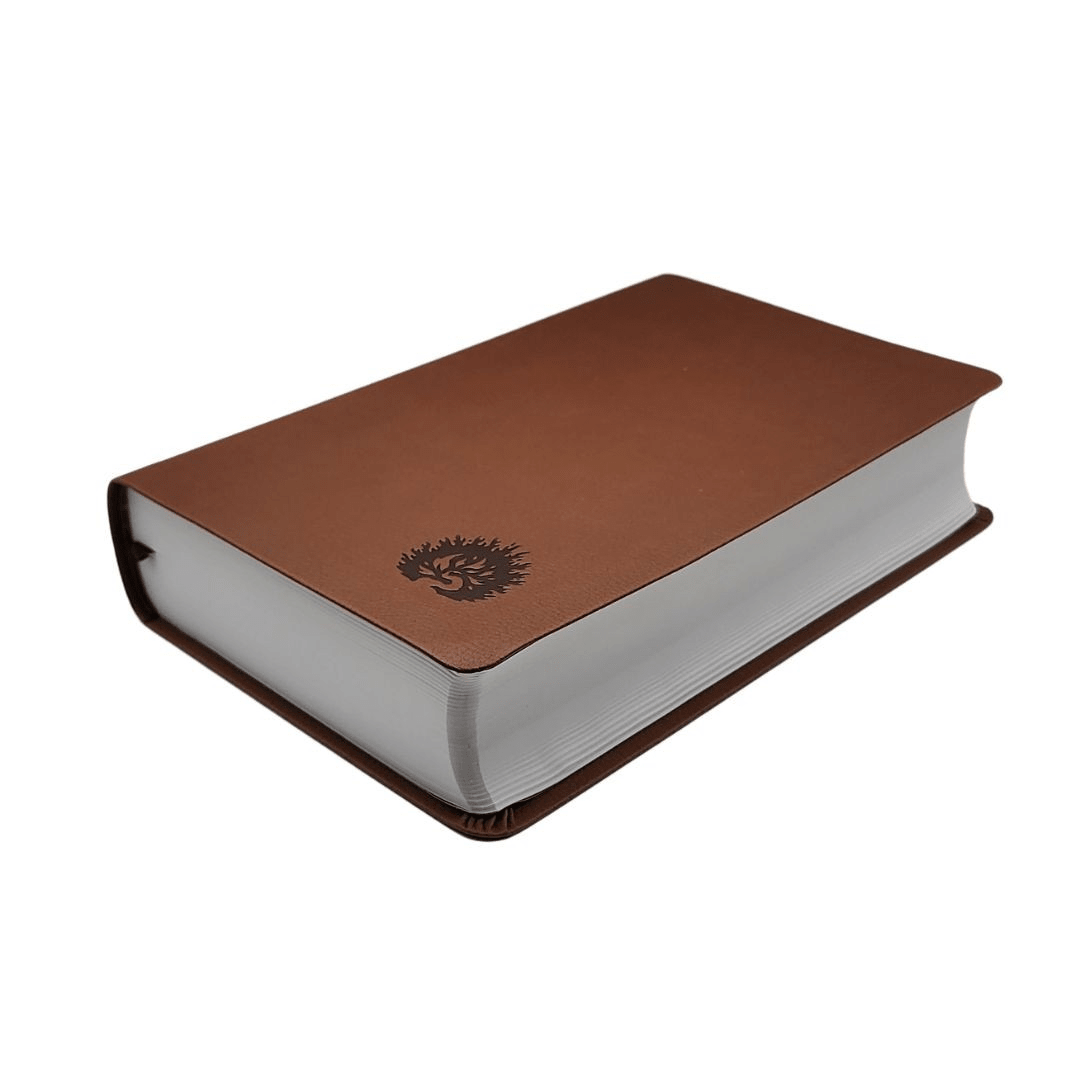 La Biblia De Estudio De La Reforma Nueva Biblia de las Amercias Edicion Condensada Simil Piel Café