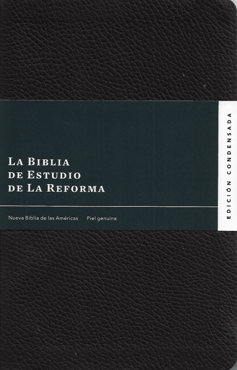 La Biblia De Estudio De La Reforma Nueva Biblia de las Americas Edicion Condensada Piel Genuina Café