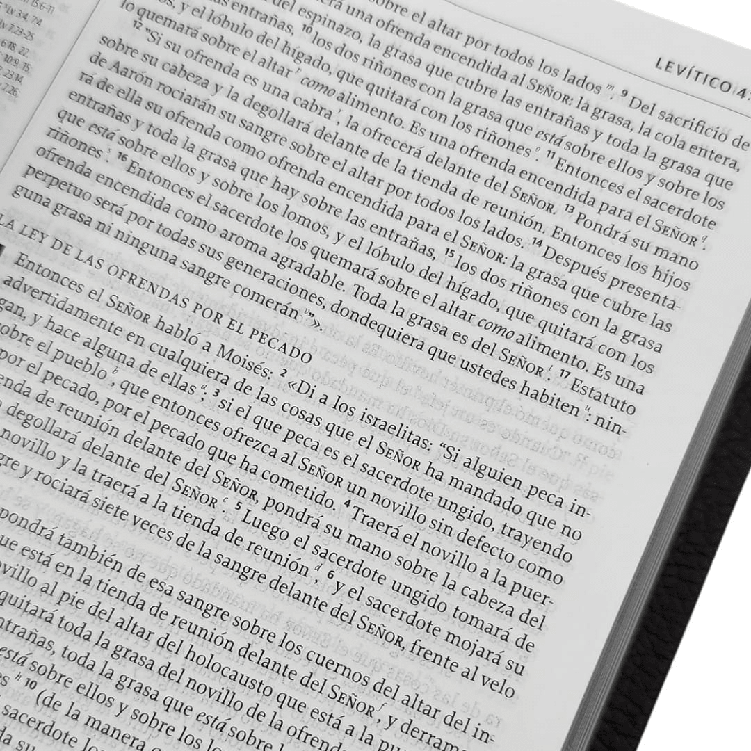 La Biblia De Estudio De La Reforma Nueva Biblia de las Americas Edicion Condensada Piel Genuina Café