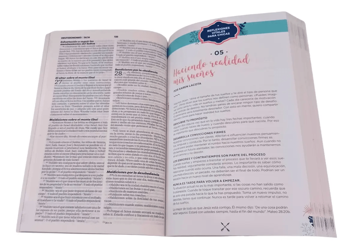 Biblia Para Chicas Nueva Biblia Viva Tapa Rústica