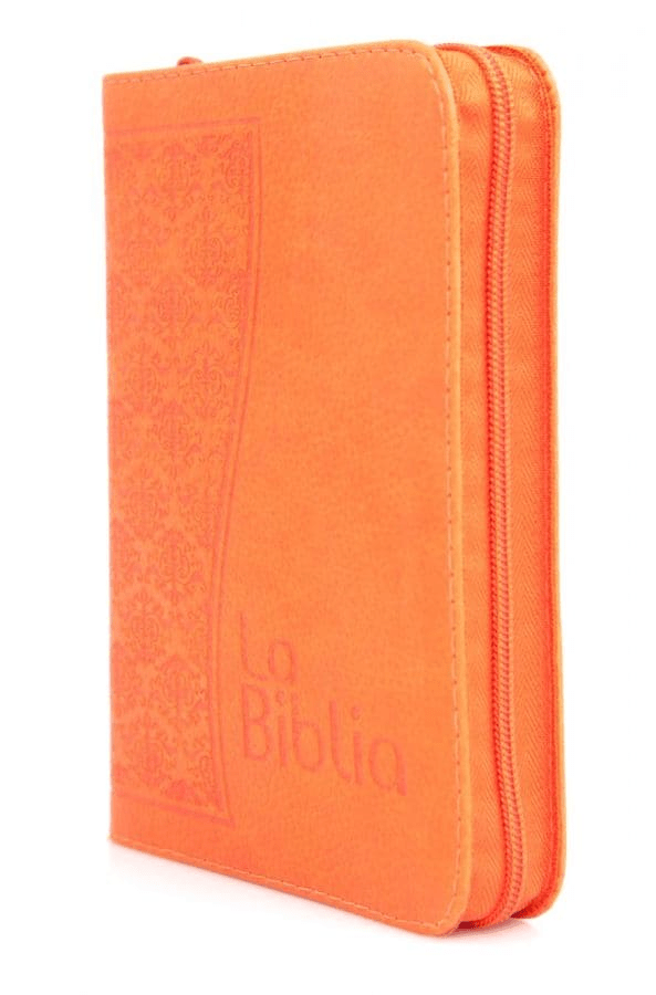 Biblia Mediana Cierre Letra Mayor Naranja Lenguaje Actual