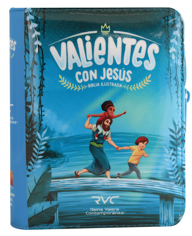 Biblia Valientes Niños Az. Cierre Reina Valera Contemporánea
