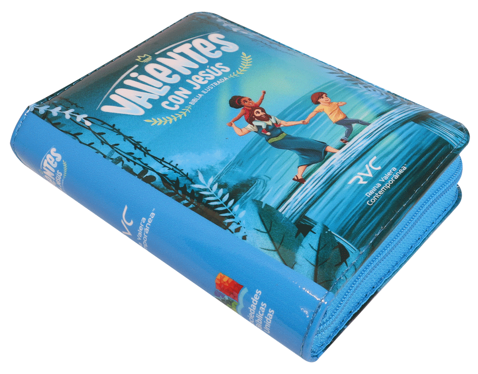 Biblia Valientes Niños Az. Cierre Reina Valera Contemporánea