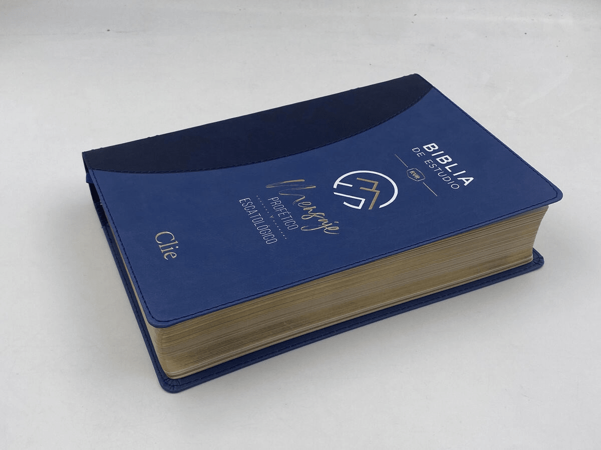 Biblia Reina Valera Revisada 1977 De Estudio Del Mensaje Profético Tapa Pu Azul