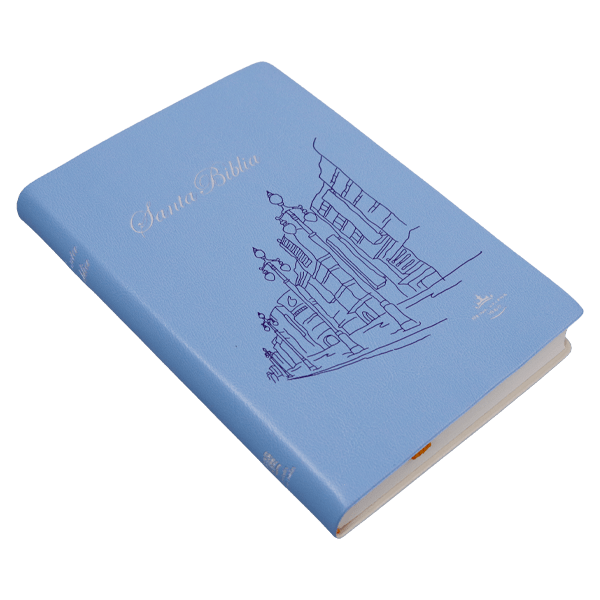 Biblia Reina Valera 1960 – Tapa Vinil Azul, Letra 8 Puntos