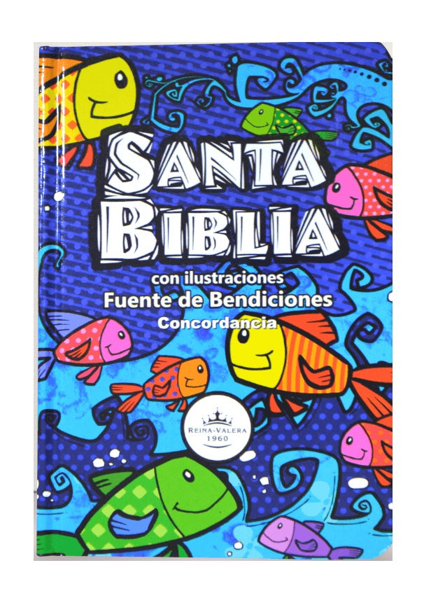 Biblia Reina Valera 1960 para Niños Peces Ilustrada