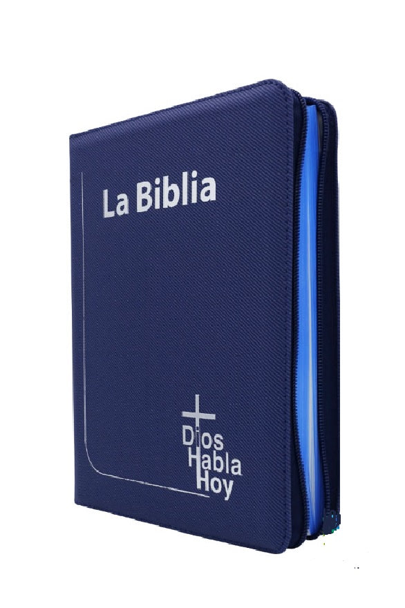 Biblia Dios Habla Hoy Deuterocanónico Letra Gigante Cierre Azul canto Azul