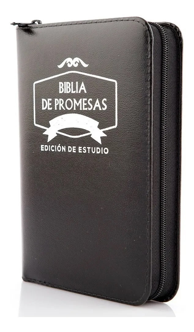 Biblia Reina Valera 1960 De Promesas De Estudio Cierre Negro