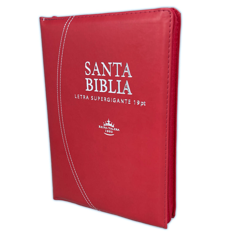 Biblia Reina Valera 1960 Letra 19 Super Gigante Cierre Rojo