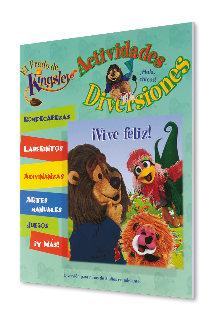 Libro Bíblico Para Colorear Niños Kingsley Vive Felíz