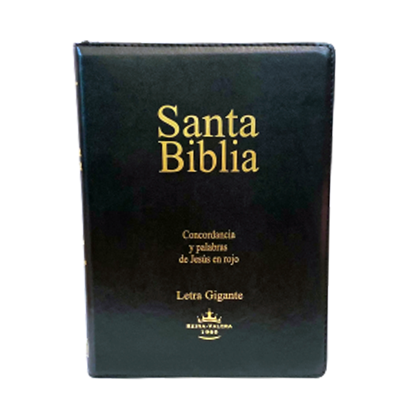 Biblia Reina Valera 1960 Letra Gigante Cierre Palabras de Jesús en rojo Concordancia Negro