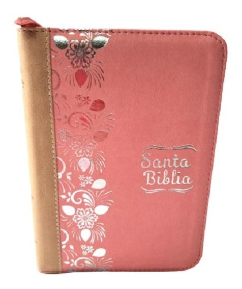 Biblia Mediana Reina Valera 1960 Cierre Pjr Conc Rosa Beige