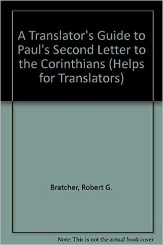 A Translator's Guide To 2 Corinthians, Robert G. Bratcher
