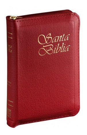 Biblia Pequeña Bordó Simil Piel Cierre Reina Valera 1960