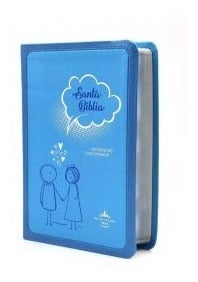 Biblia Reina Valera 1960 Mediana Azul Letra Mayor Amor